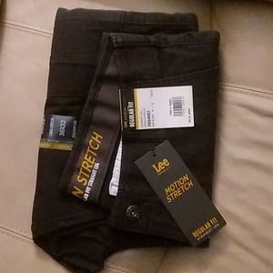 LEE JEANS STRAIGHT LEG CARGO PANTS BLACK 36×32